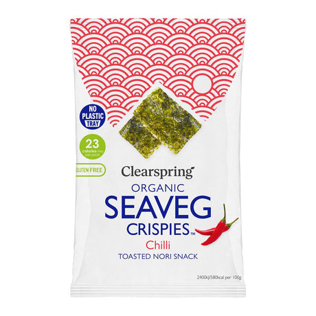 Organic Seaveg Crispies Chilli 4g (TRAYLESS) - Greenlands Health Store