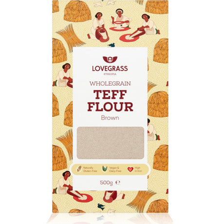 Wholegrain Brown Teff Flour 500g - Greenlands Health Store