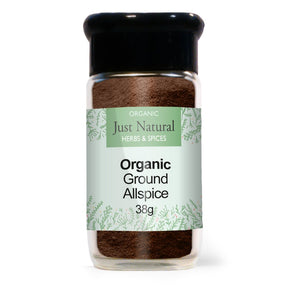 Organic Ground Allspice (Glass Jar) 38g - Greenlands Health Store