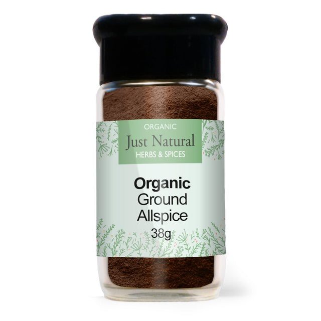 Organic Ground Allspice (Glass Jar) 38g - Greenlands Health Store