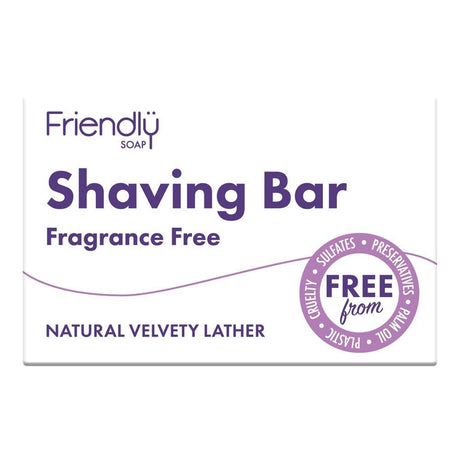 Shaving Bar - Fragrance Free 95g - Greenlands Health Store