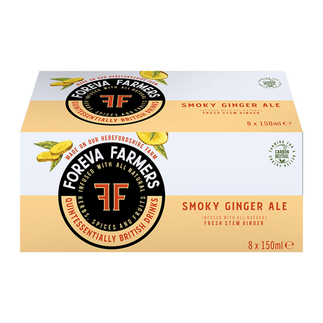 Foreva Farmers Smoky Ginger Ale Multipack 8x150ml - Greenlands Health Store
