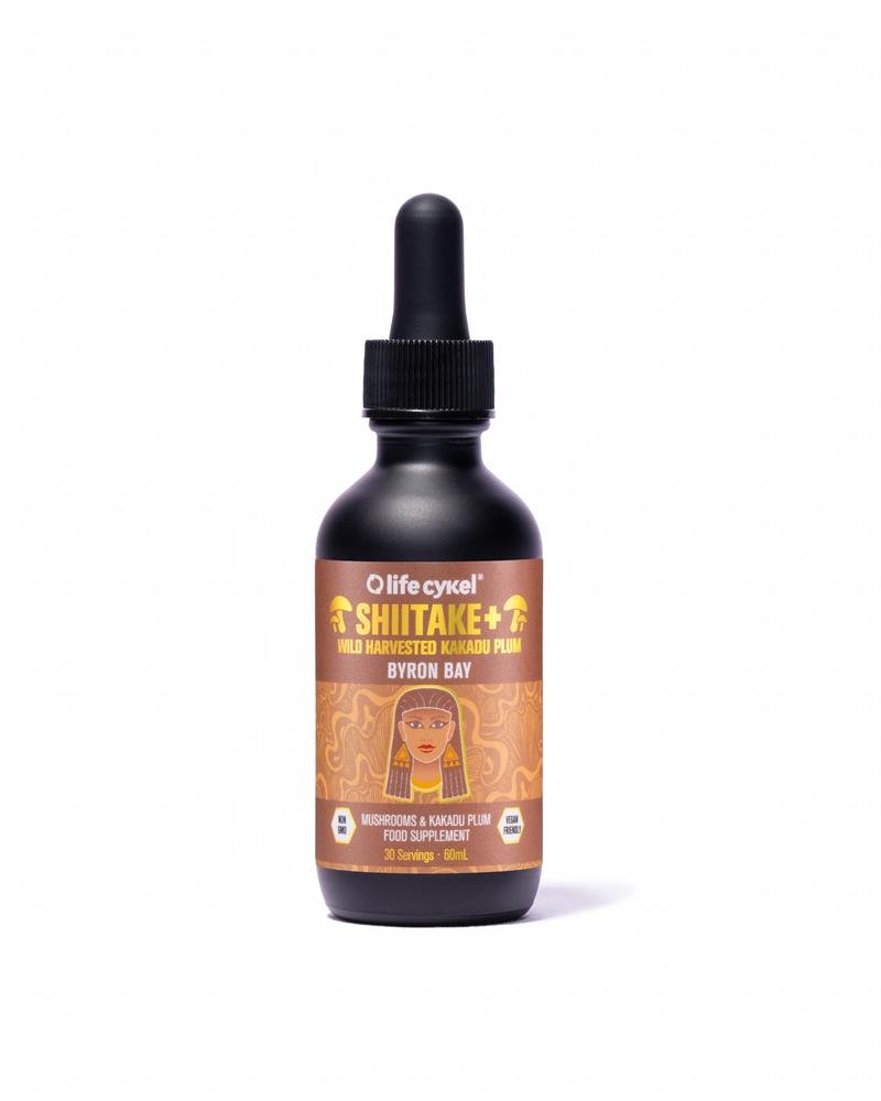 Shiitake Mushroom Dual Liquid Extract with Kakadu Plum 60ml - Greenlands Health Store