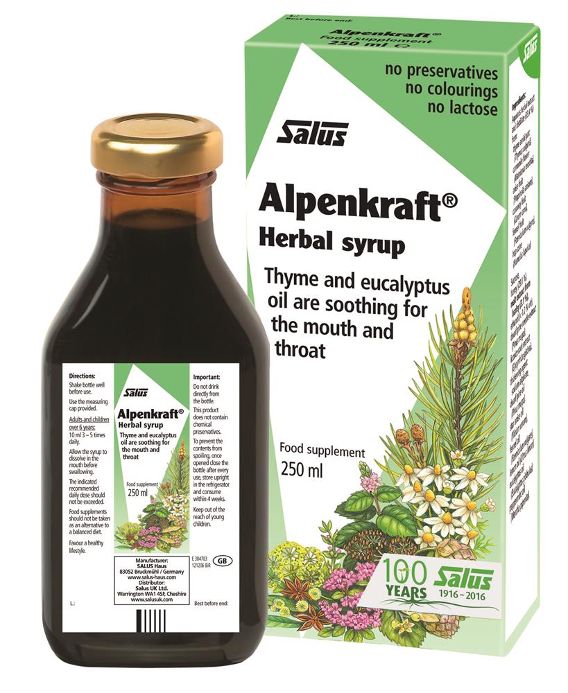 Alpenkraft Herbal Syrup 250ml - Greenlands Health Store