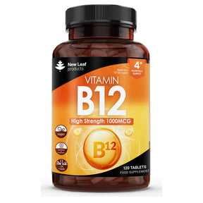Vitamin B12 1000mcg Methylcobalamin 120 Vegan Tablets - Greenlands Health Store