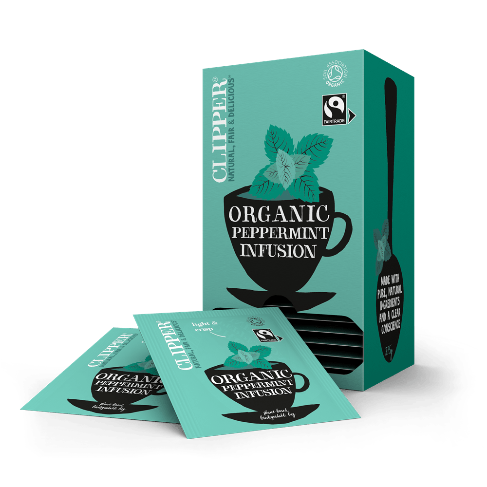 Clipper Fairtrade Organic Peppermint Infusion 25 Envelopes - Greenlands Health Store