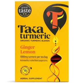 Organic Ginger Lemon Tea Bags - Greenlands Health Store