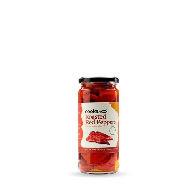 Cooks & Co Roasted Red Peppers 460g - Greenlands Health Store