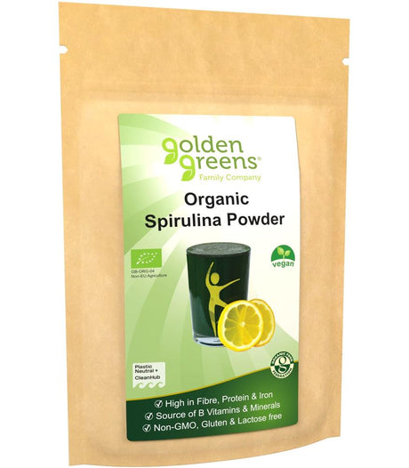 Greens Organic Organic Spirulina Powder 100g - Greenlands Health Store