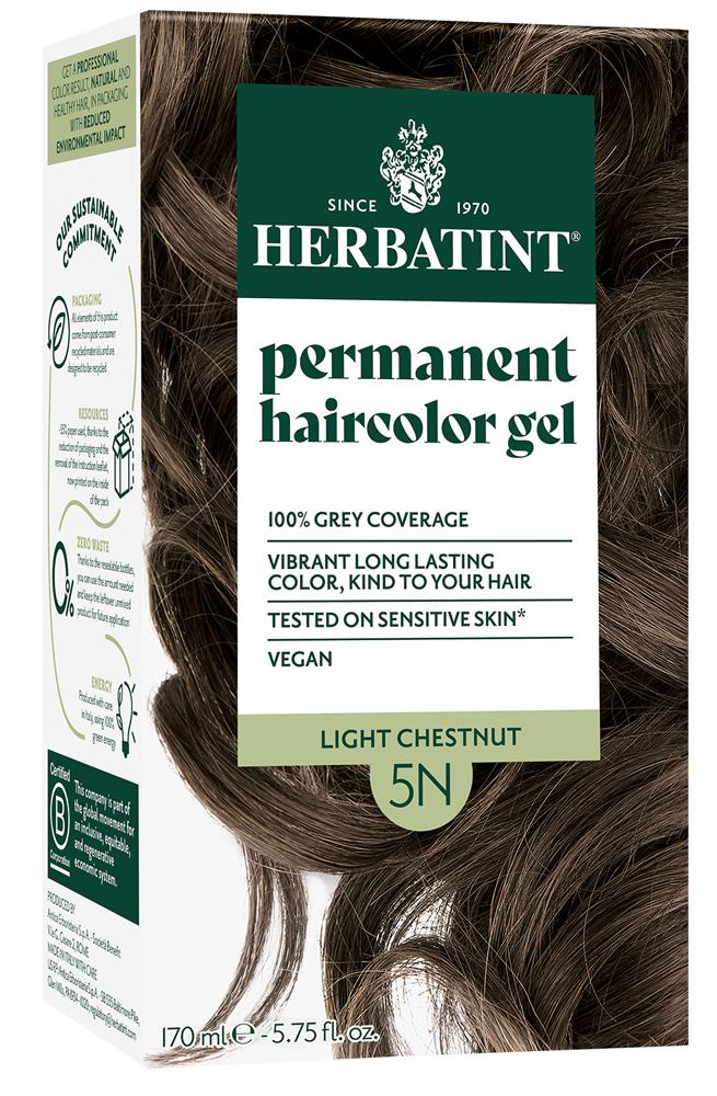 Light Chestnut Ammonia Free hair Colour 5N 170ml - Greenlands Health Store