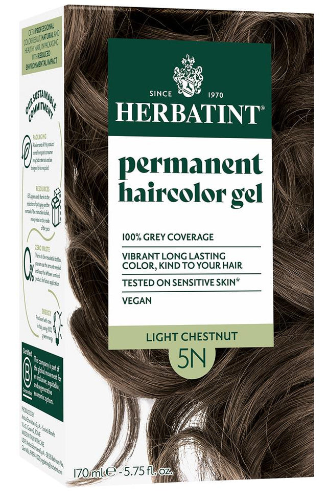 Light Chestnut Ammonia Free hair Colour 5N 170ml - Greenlands Health Store