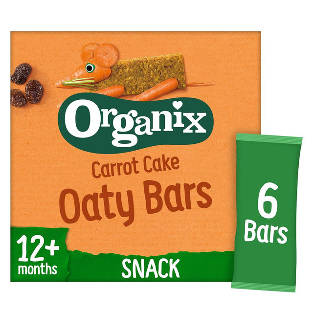 Organix Carrot Cake Organic Soft Oat Snack Bars Multipack (6x23g) - Greenlands Health Store