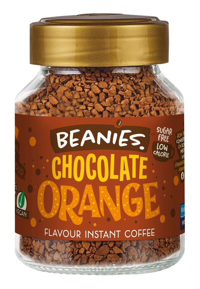 Beanies Chocolate Orange Flavour Instant Coffee 50g - Greenlands Health Store