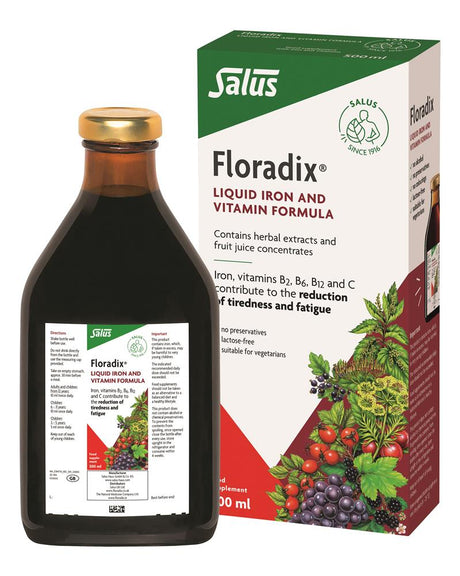 Floradix liquid iron formula 500ml - Greenlands Health Store
