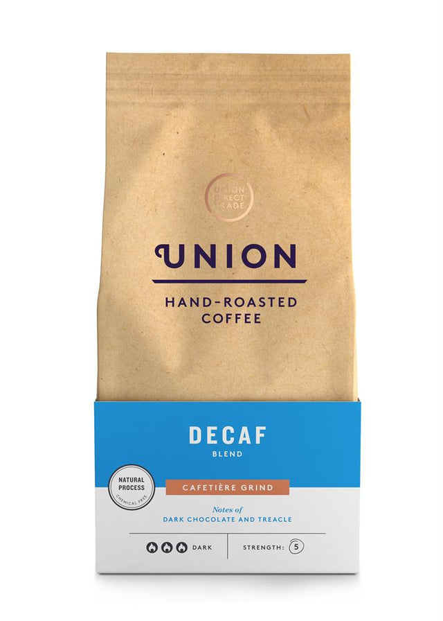 Union Coffee Decaf Cafetiere Grind - Greenlands Health Store