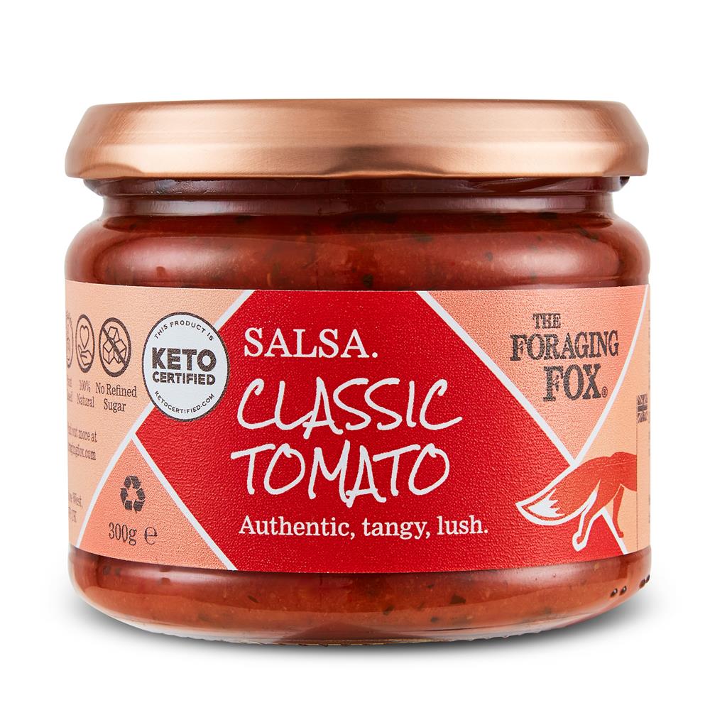 The Foraging Fox Keto Certified Classic Tomato Salsa 300g - Greenlands Health Store