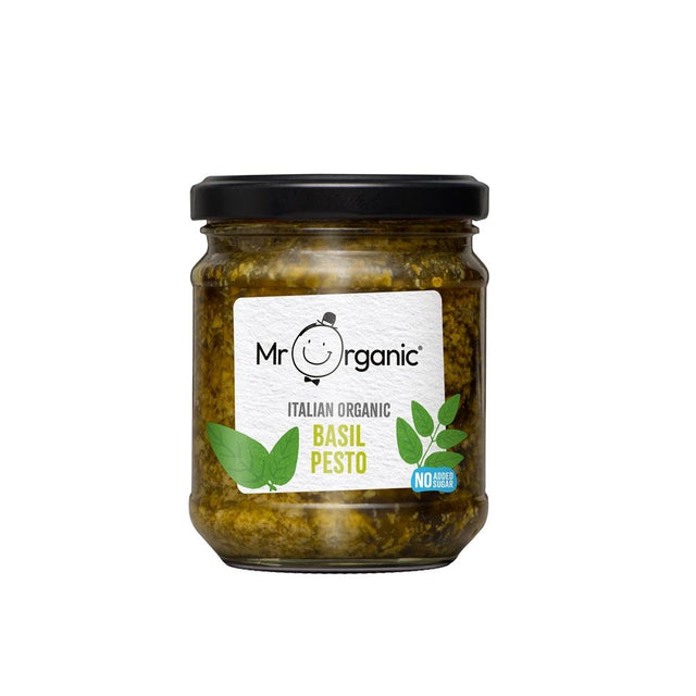 Mr Organic Basil Pesto 190g - Greenlands Health Store