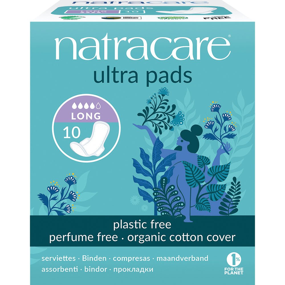 Natural Ultra Pads Long with wings x 10 - Greenlands Health Store