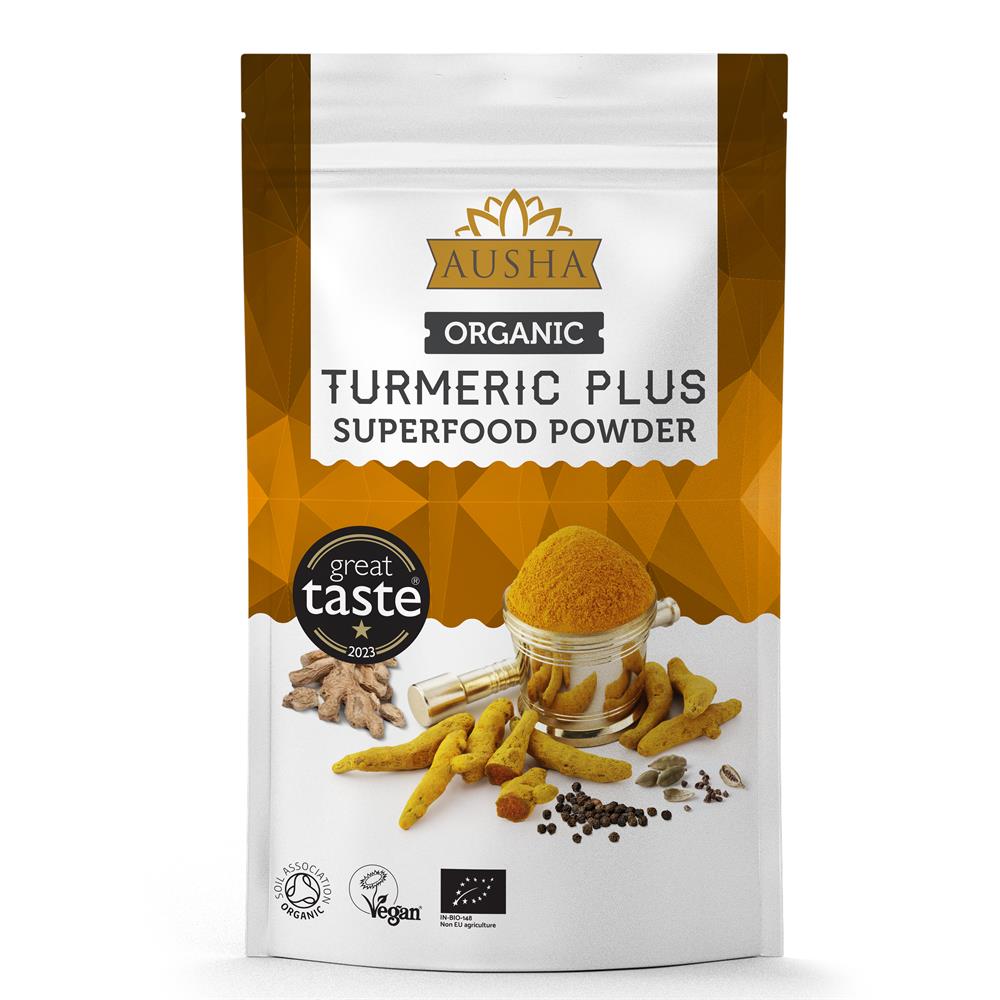 Organic Turmeric Superfood Powder 250g - 1* GREAT TASTE AWARD - Greenlands Health Store