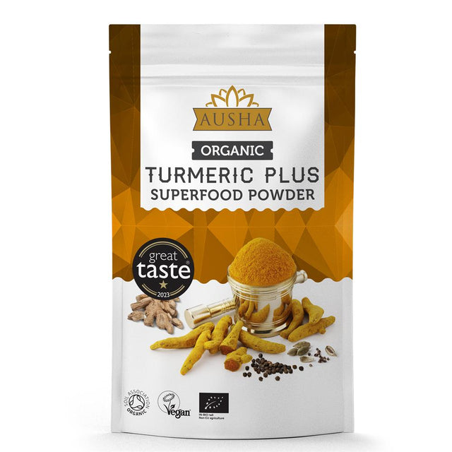 Organic Turmeric Superfood Powder 250g - 1* GREAT TASTE AWARD - Greenlands Health Store