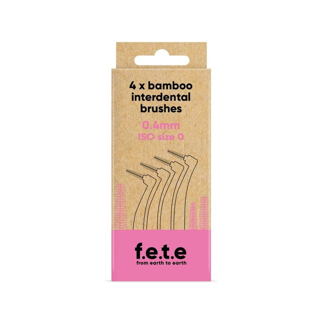 FETE Interdental Brushes ISO Size 0 0.4mm - Greenlands Health Store
