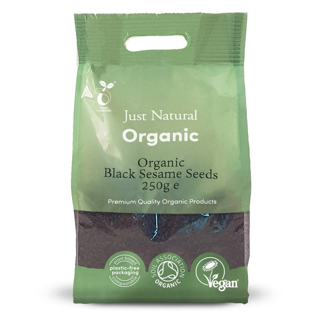 Organic Black Sesame Seeds 250g - Greenlands Health Store