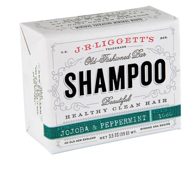 J.R. Liggett's old fashioned Jojoba & Peppermint shampoo Bar 99g - Greenlands Health Store