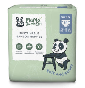 Mama Bamboo Eco Nappies - Size 5 (X - Large) 1080g - Greenlands Health Store