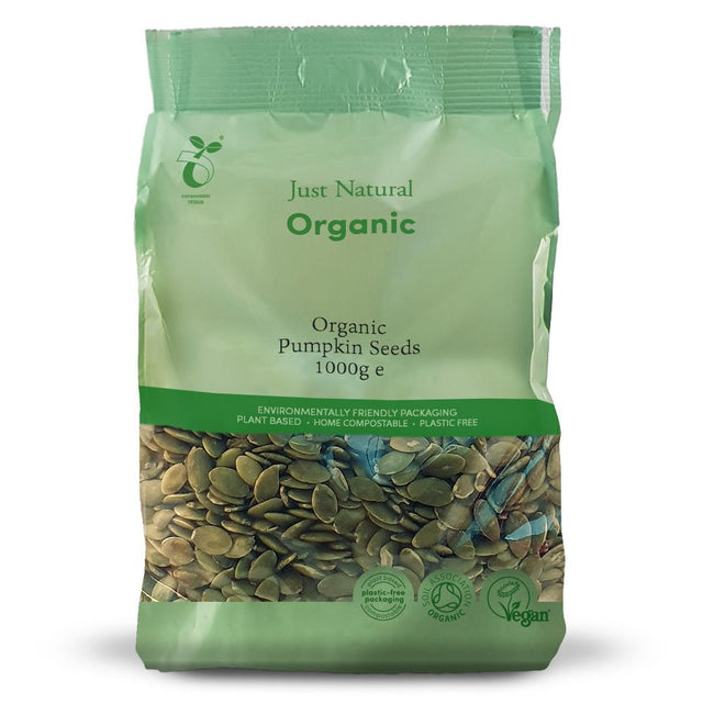 Organic Pumpkin Seeds 1000g - Greenlands Health Store