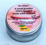 Organic Tooth Powder Lemon in a glass jar (plastic free) 35g - Greenlands Health Store