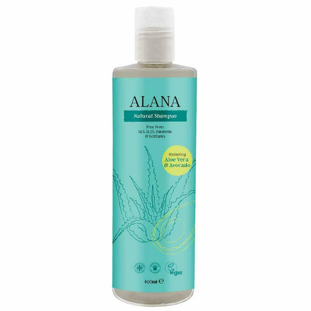 Aloe Vera and Avocado Shampoo 100ml Convenience/Travel Bottle - Greenlands Health Store