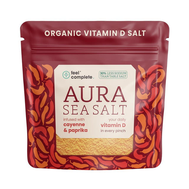 (Aura Sea Salt) Organic Cayenne & Paprika Vitamin D Celtic Salt 80g - Greenlands Health Store