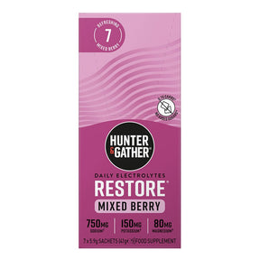 Restore Hydration Electrolytes Mixed Berry 7 x 5.9g Sachet - Greenlands Health Store