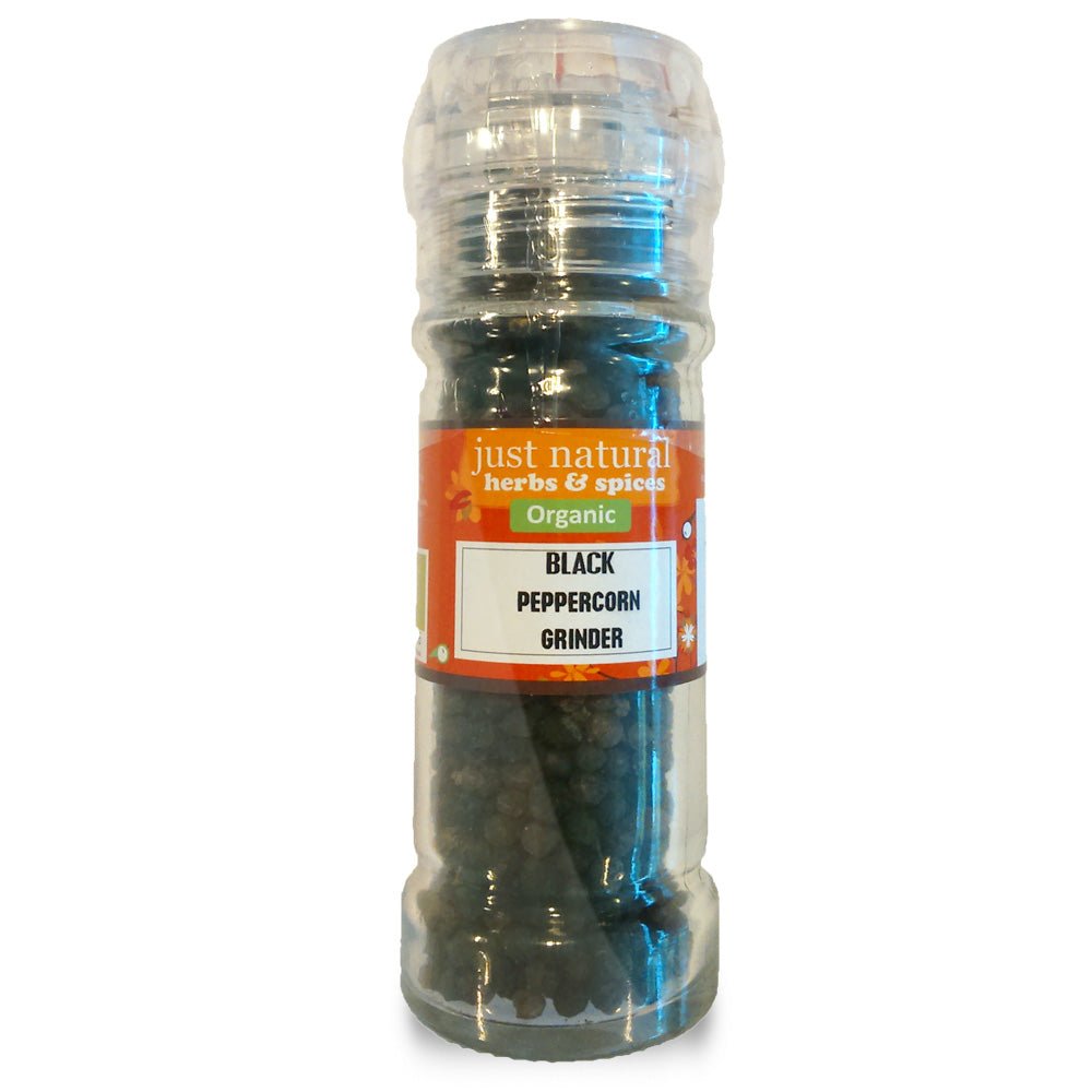 Organic Black Peppercorn Mill 55g - Greenlands Health Store