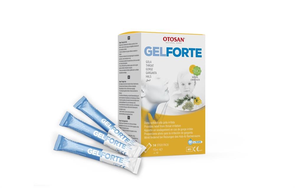 Otosan Natural Throat Gel ( 14 x 10ml sachets ) - Greenlands Health Store
