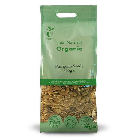 Organic Pumpkin Seeds 500g - Greenlands Health Store