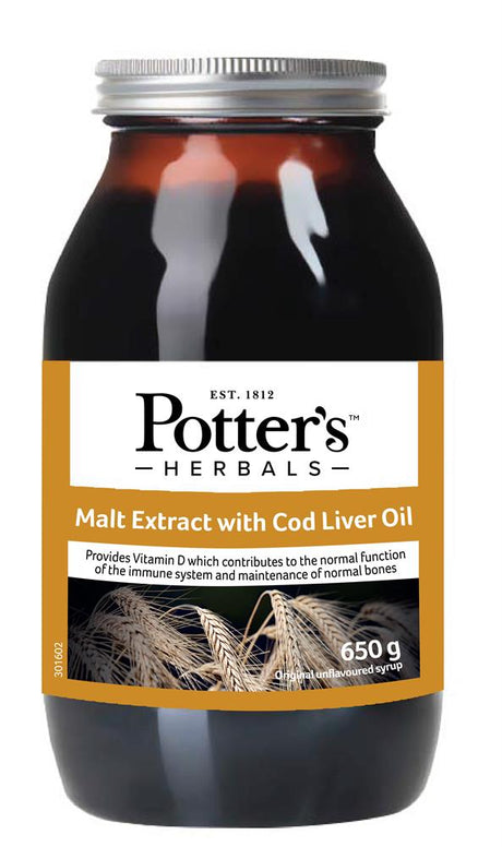 Potter Malt Extract and Cod Liver Oil 650g - Greenlands Health Store