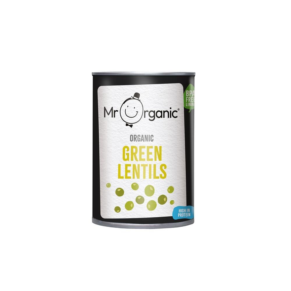 Mr Organic Green Lentils 400g - Greenlands Health Store