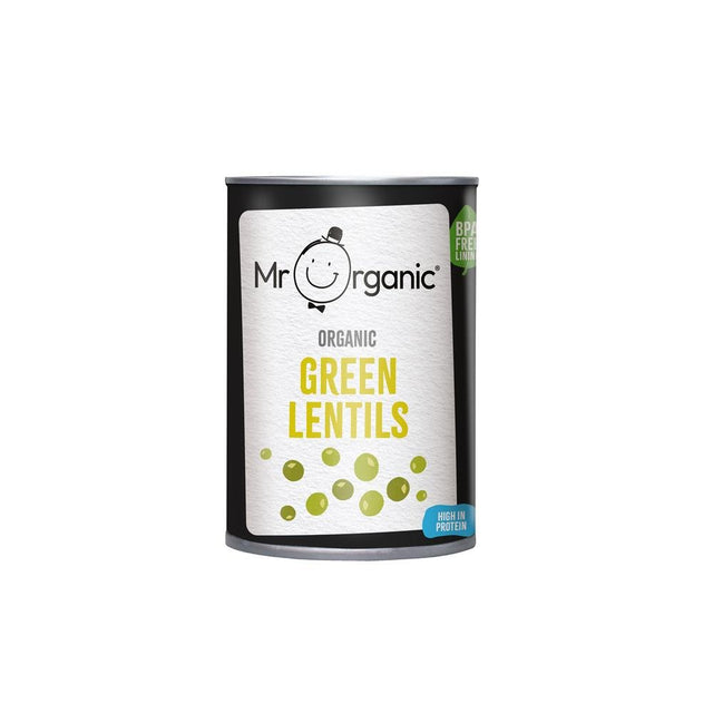 Mr Organic Green Lentils 400g - Greenlands Health Store