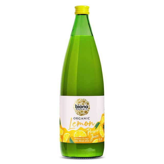 Biona Organic Lemon Juice 1L - Greenlands Health Store