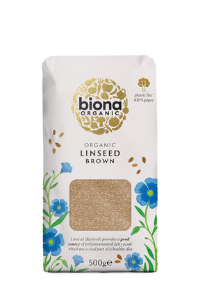 Organic Linseed Brown 500g - Greenlands Health Store