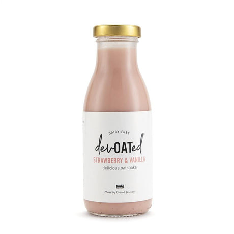 devOATed Strawberry & Vanilla Oatshake 285ml - Greenlands Health Store