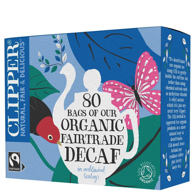 Clipper Organic & Fairtrade Everyday Decaf Tea 80 Teabags - Greenlands Health Store
