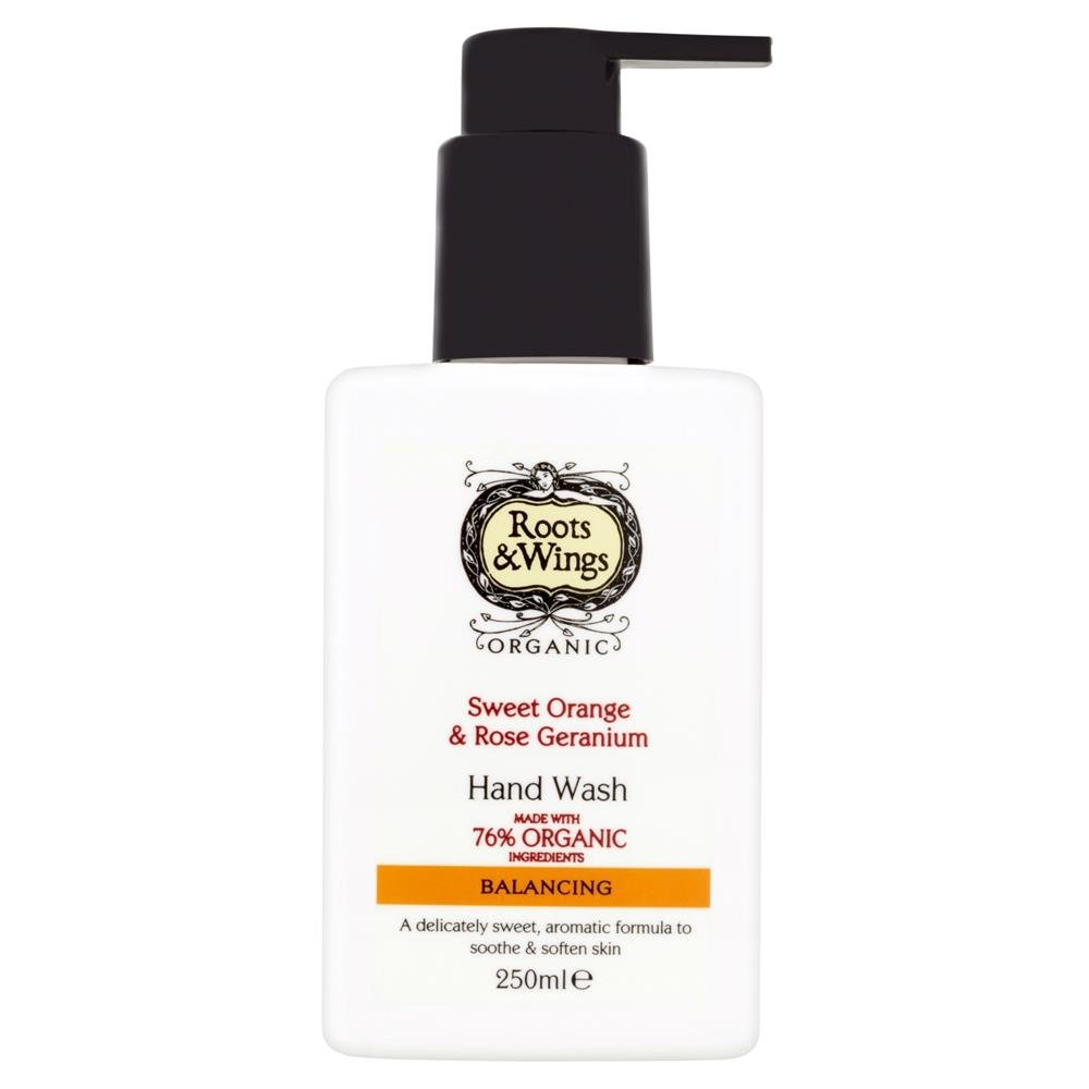 Organic Sweet Orange & Rose Geranium Hand Wash 250ml - Greenlands Health Store
