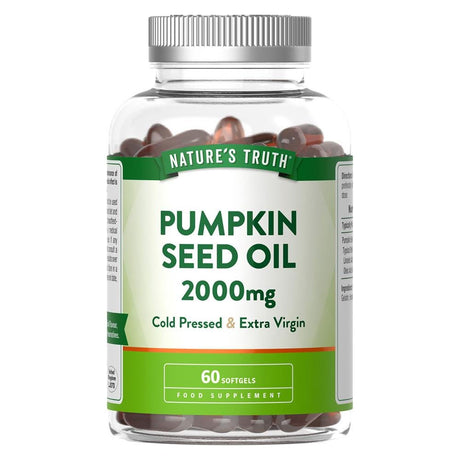 Pumpkin Seed Oil 2000mg 60 Softgels - Greenlands Health Store