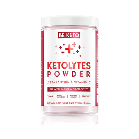 BeKeto - Keto Electrolytes Powder Strawberry Cherry 200g - Greenlands Health Store