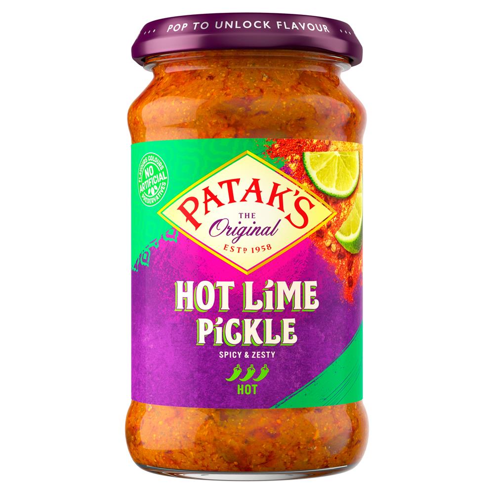 Pataks Hot Lime Pickle 283g - Greenlands Health Store