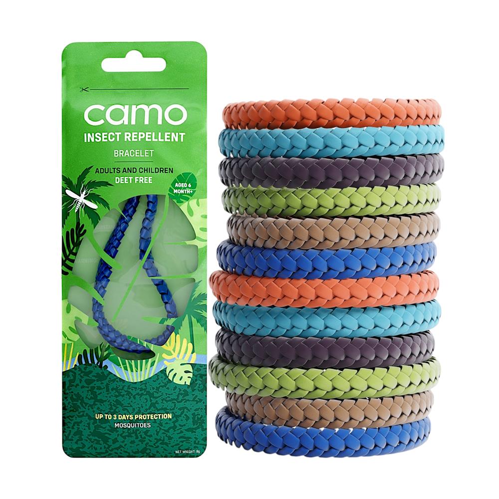 Camo Mosquito Repellent Leather Bracelet - Greenlands Health Store
