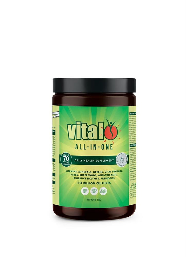Vital All in One Powder 120g (Formerly Vital Greens) - Greenlands Health Store