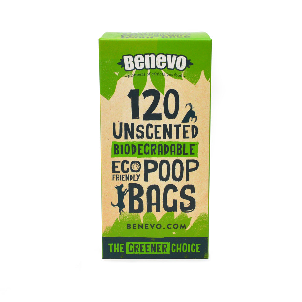 120 plant-based compostable poop bags - Greenlands Health Store